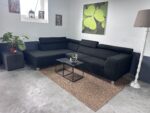 Hoekbank Zwart Met Hoofdsteun - Afbeelding 3